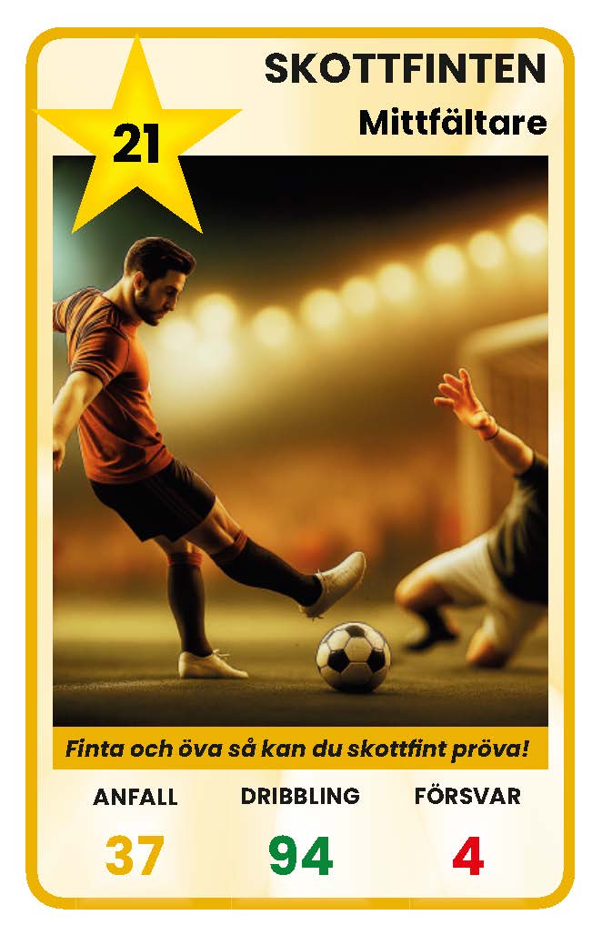 Skottfinten, Mittfältare ⭐21