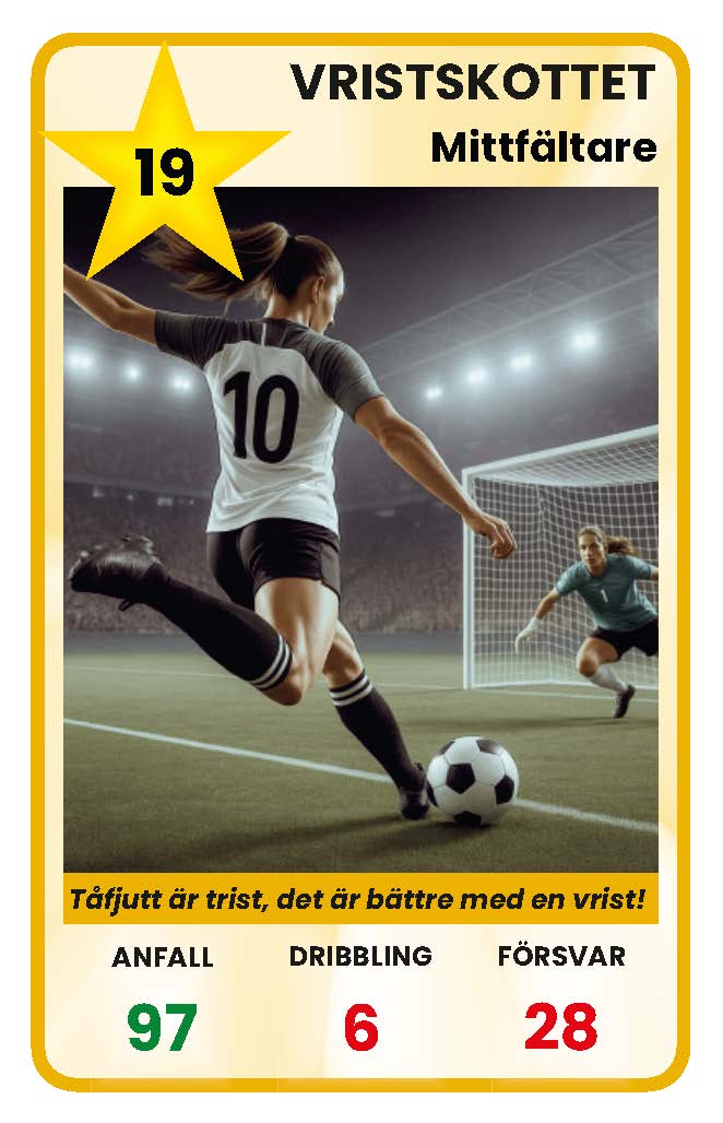 Vristskottet, Mittfältare ⭐19