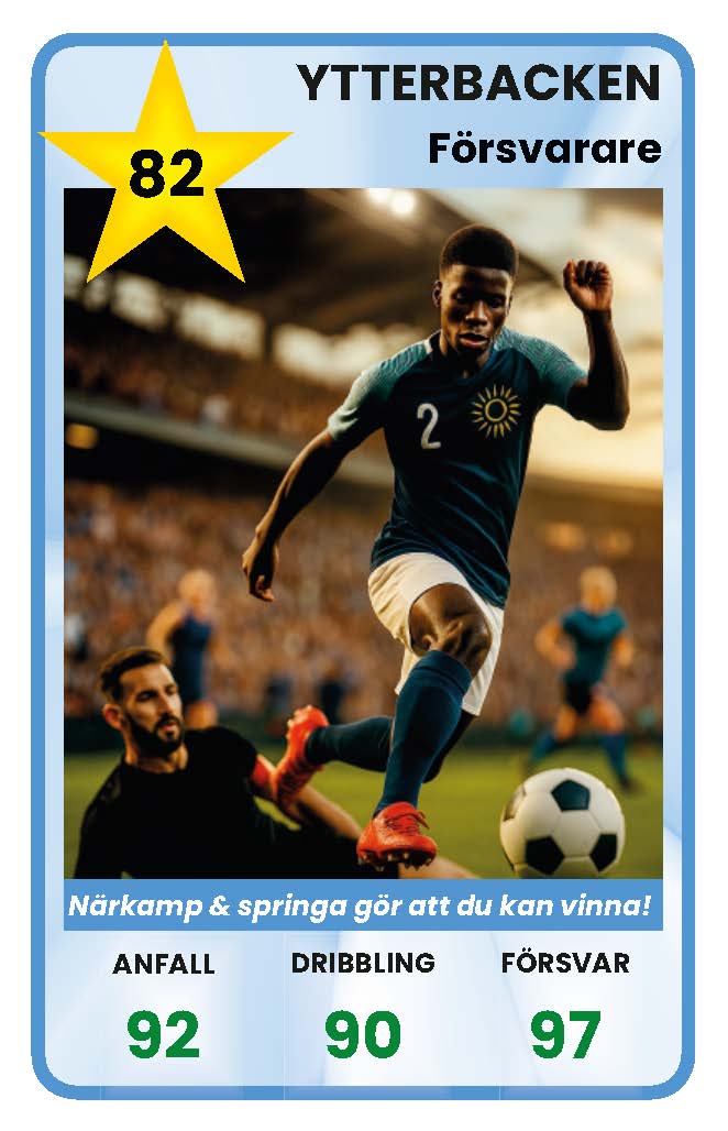 Ytterbacken, Försvarare ⭐82
